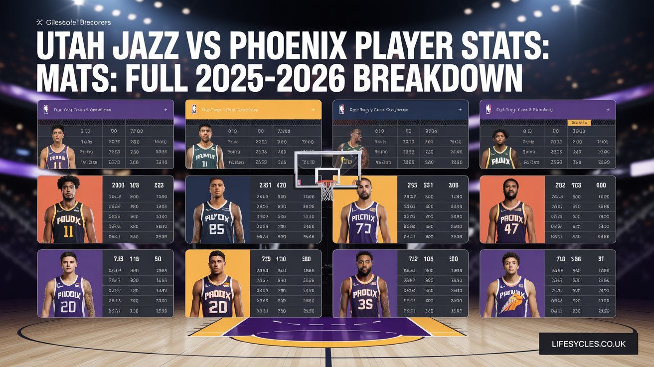 utah jazz vs phoenix suns match player stats