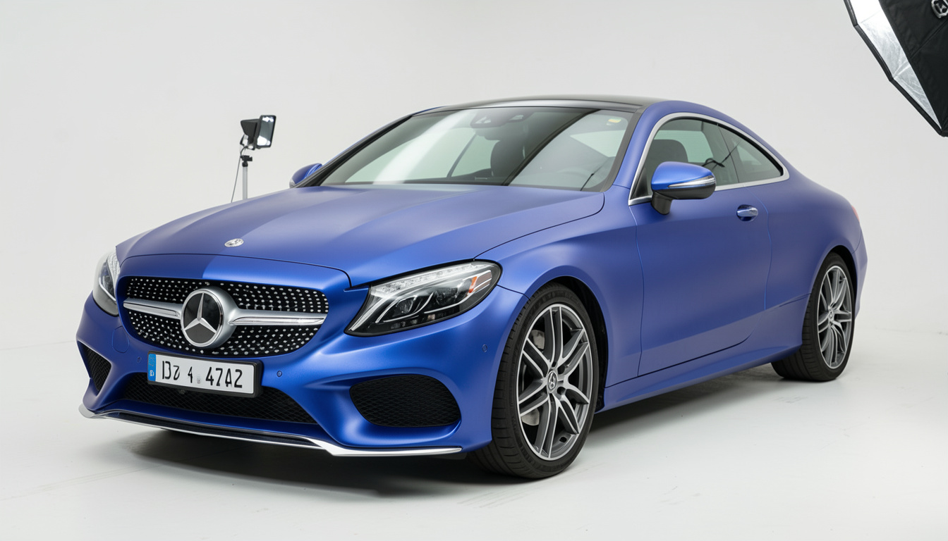 2017 mercedes-benz c 300 4matic coupe with wrap